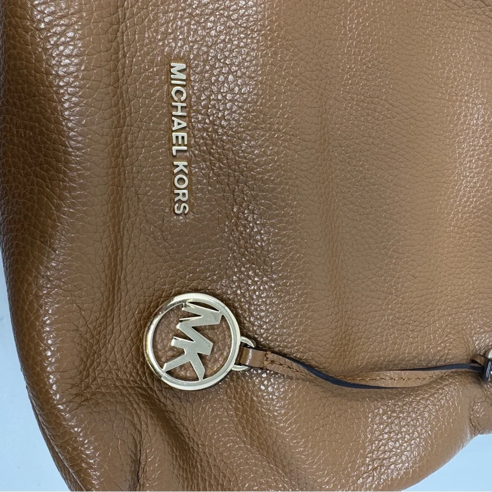 Michael Kors Jet Set Chain Medium Tote Purse Bag and Wallet in Acorn Brown